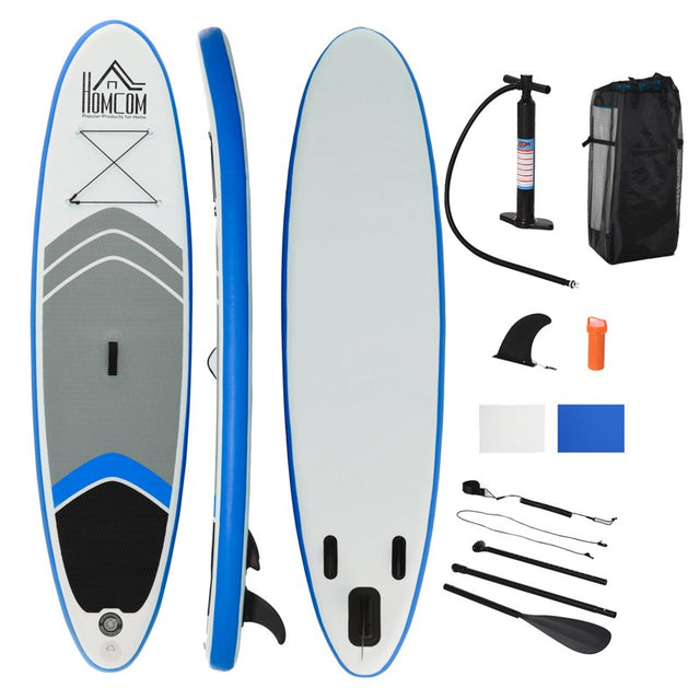 HOMCOM Stand Up Paddle Board SUP Accessory Carry Bag Adj Paddle Pump Leash Inflatable Paddle Board