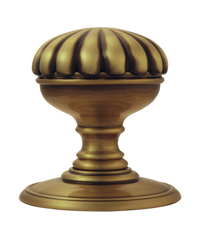 DELAMAIN FLOWER KNOB (CONCEALED FIX) C/W LOCATING WASHER - FLORENTINE BRONZE - 70MM - PAIR