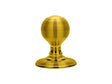 DELAMAIN REEDED KNOB (CONCEALED FIX) C/W LOCATING WASHER - POLISHED BRASS - 51MM - PAIR