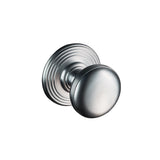 DELAMAIN RINGED KNOB (CONCEALED FIX) - SATIN CHROME - PAIR