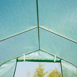 Outsunny Polytunnel Greenhouse with Windows and Door, Walk in Greenhouse for Garden, Backyard (4 x 2 M)