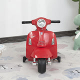 HOMCOM Vespa Licensed 6V Kids Electric Motorbike Ride On Motorcycle  Battery Powered for 18-36 Months with Horn Headlight Red