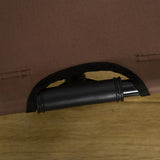 PawHut Raised Dog Bed Waterproof Elevated Pet Cot with Breathable Mesh UV Protection Canopy Brown, for XL Dogs, 122 x 92 x 108cm