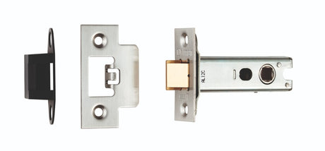 HEAVY DUTY TUBULAR MORTICE LATCH - STAINLESS STEEL - EACH