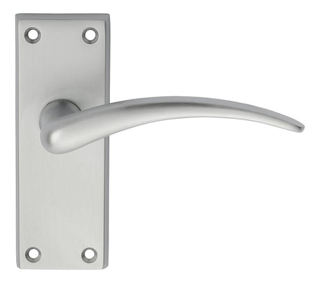 WING LEVER ON BACKPLATE - LATCH - SATIN CHROME - PAIR