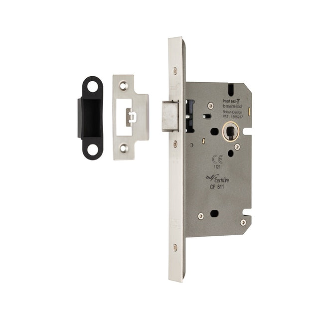 DIN LATCH - 60MM - SECURITY - SATIN STAINLESS STEEL - EACH