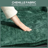 HOMCOM Minimal Padded Accent Chair, with Pockets - Green