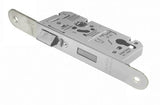 DIN EURO ESCAPE LOCK 60MM - (72MM C/C) - RADIUS - SATIN STAINLESS STEEL - EACH