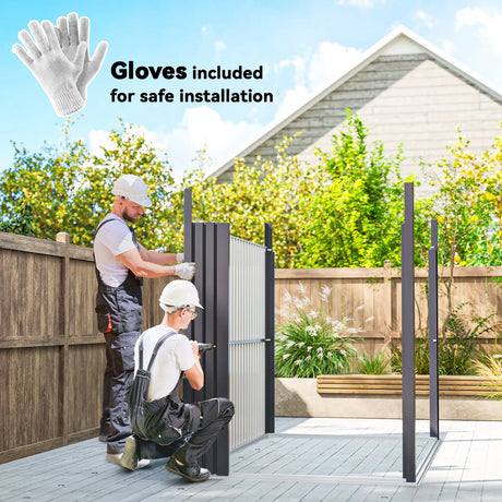 Outsunny 5.3 x 8.5ft Galvanised Steel Garden Shed, Metal Shed with Roof Windows, Leakage Holes and Lockable Wide Door for Outdoor Patio Tool Storage