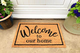 Coir Doormat with "Welcome To Our Home"