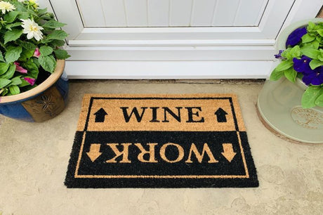 Wine & Work Door Mat