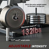 SPORTNOW Seated Leg Extension and Curl Machine, Adjustable Leg Raise Machine and Curl Machine with Plate Loaded for Hip, Thigh, Lower Body Workout