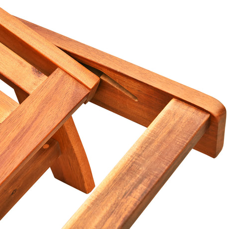 Outsunny Folding Wooden Sun Lounger, 4-Level Adjustable Garden Lounger Recliner with Side Tray and Wheels, Outdoor Reclining Sunbed with Slatted Seat and Armrests for Patio, Terrace, Teak