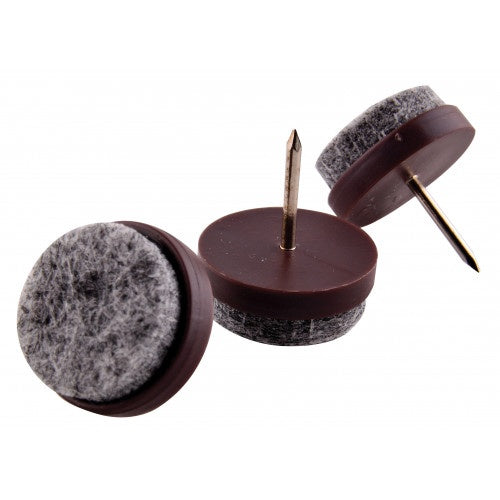 Floor Protectors - 20mm Brown Felt Chair Glides