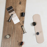 Atlantic Cylinder Contract Floor Mounted Door Stop - Matt Black - Each