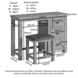 Single Pedestal Dressing Table And Stool