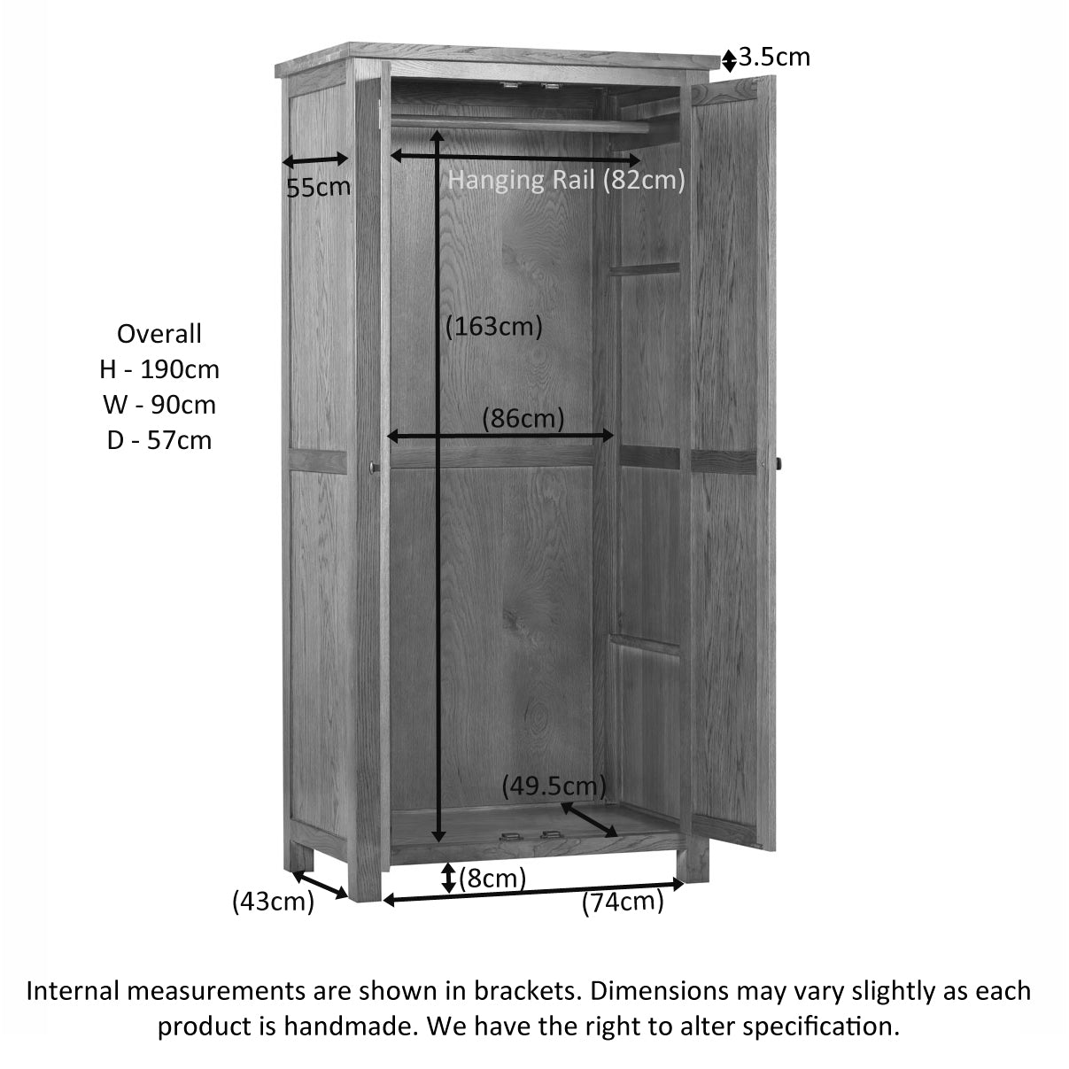 All Hanging Double Wardrobe