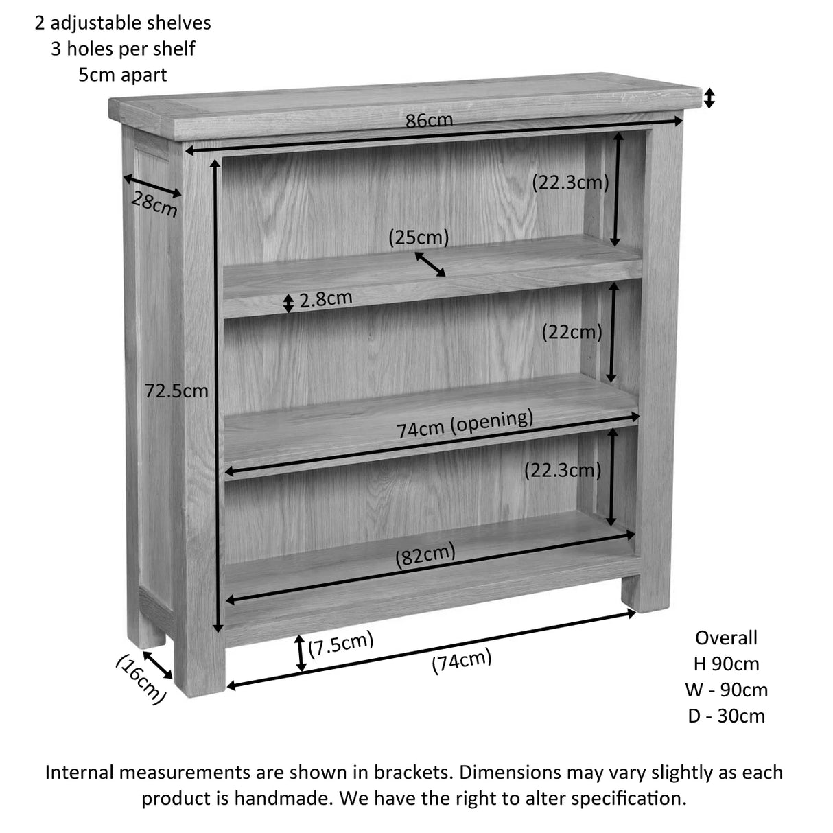 3' Bookcase