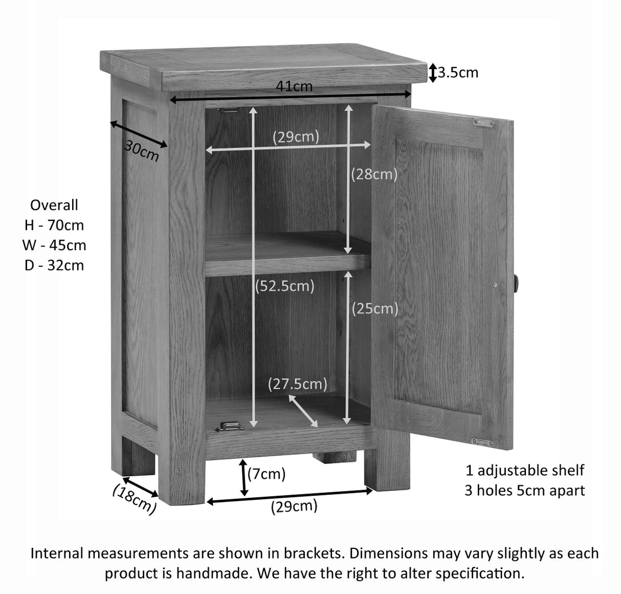 1 Door Cabinet