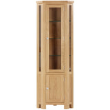 Glazed Corner Display Cabinet with Light (DOR085)