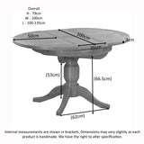 Round Extending Pedestal Table