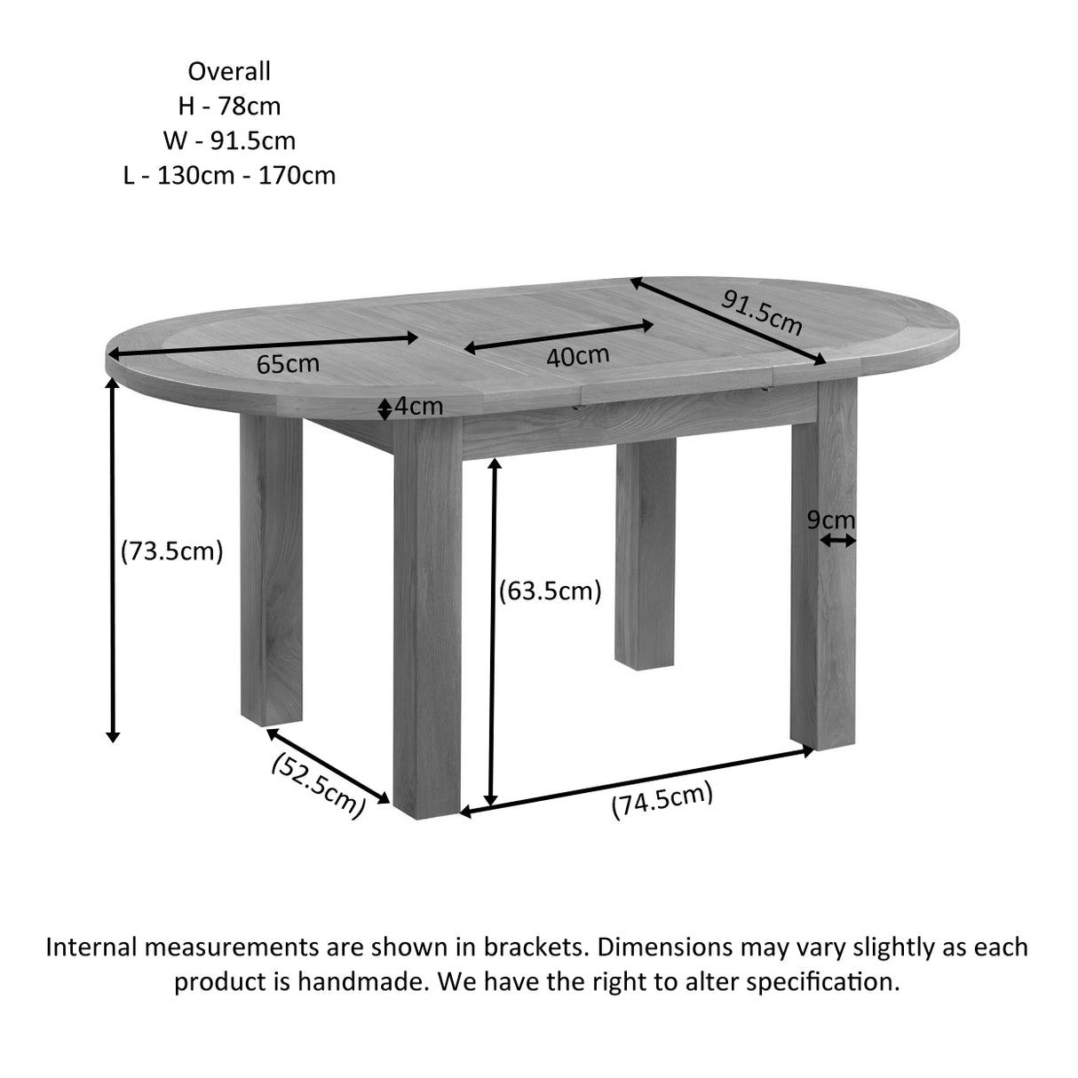 D-End Extending Table
