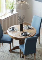 Round Extending Pedestal Table