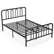 Double/King Size Metal Bed Frame with Headboard and Footboard-Double Size