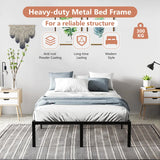 Double Size Heavy Duty Metal Platform Bed Frame