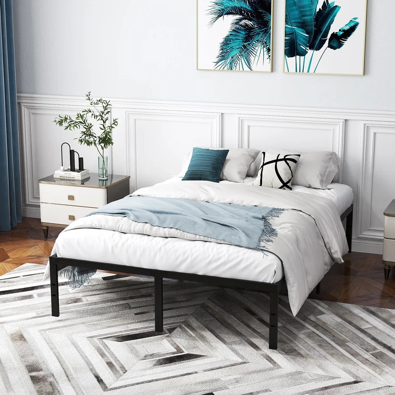Double Size Heavy Duty Metal Platform Bed Frame
