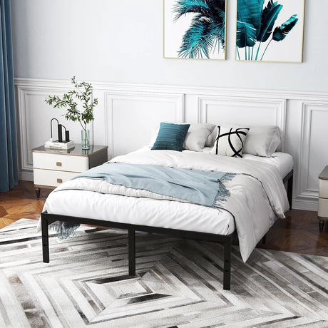 Double Size Heavy Duty Metal Platform Bed Frame