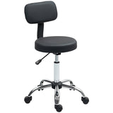 HOMCOM 360° Swivel Seat Salon Stool - Black