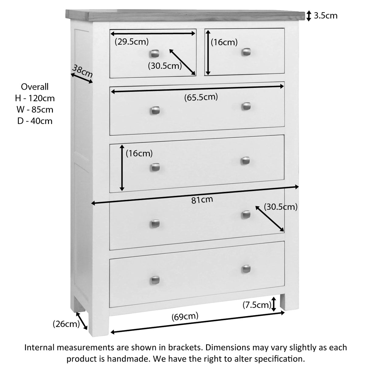 2 Over 4 Chest (DPT005 - IVORY)
