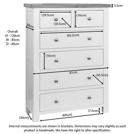 2 Over 4 Chest (DPT005 - WHITE)