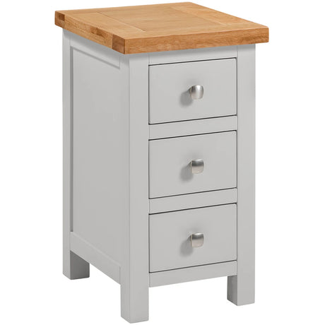 Compact 3 Drawer Bedside (DPT009 - MOON GREY)
