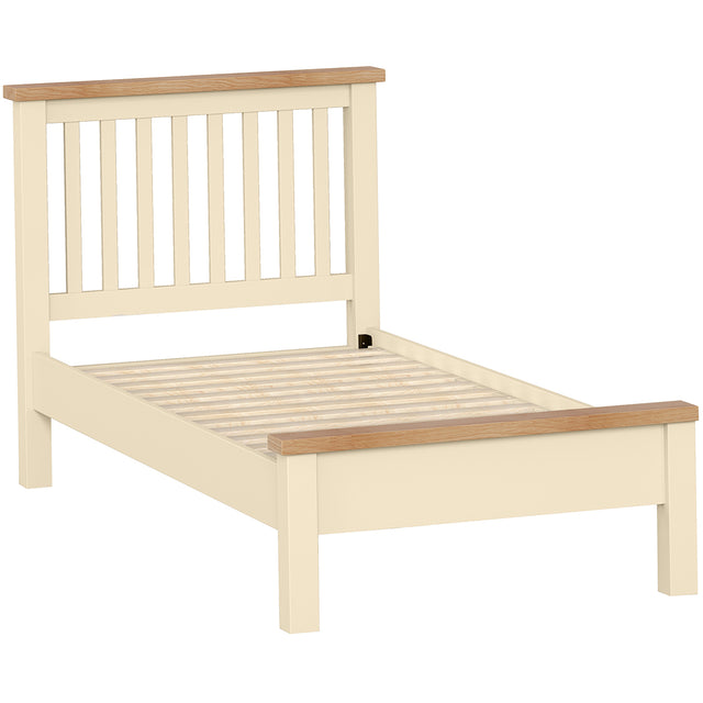 3' Slatted Bed with Top Cap (DPT044 - IVORY)