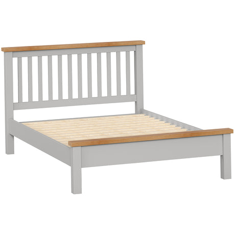 4'6" Slatted Bed with Top Cap (DPT045 - MOON GREY)
