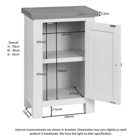 1 Door Cabinet (DPT066 - WHITE)
