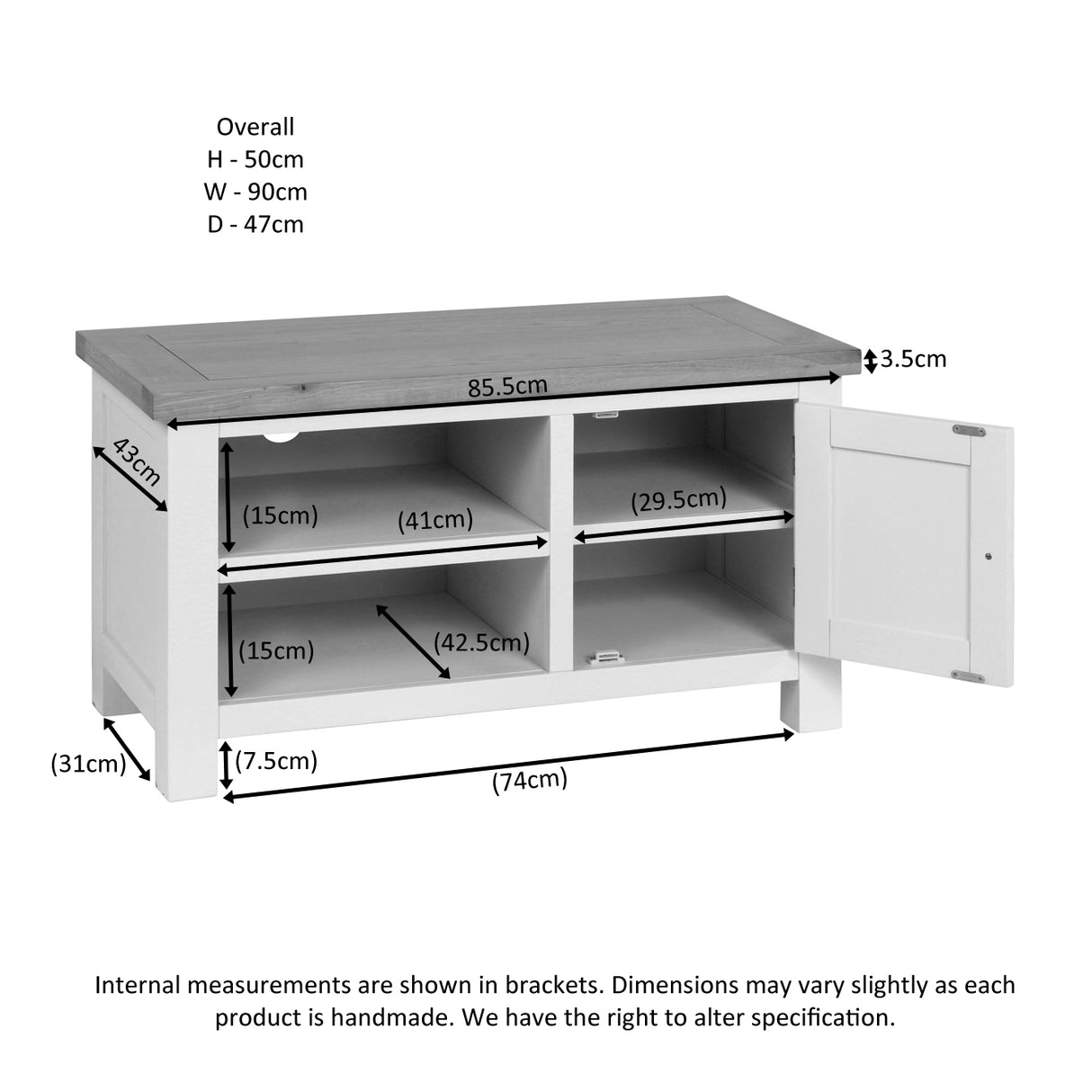 Standard TV Unit (DPT071 - WHITE)
