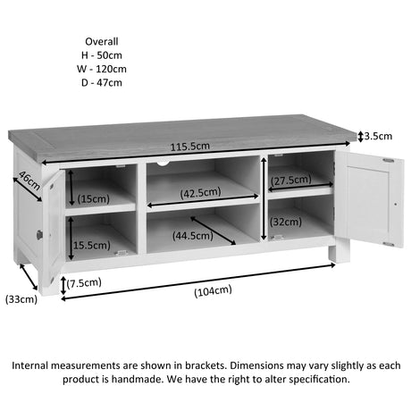 Large TV Unit (DPT072 - WHITE)