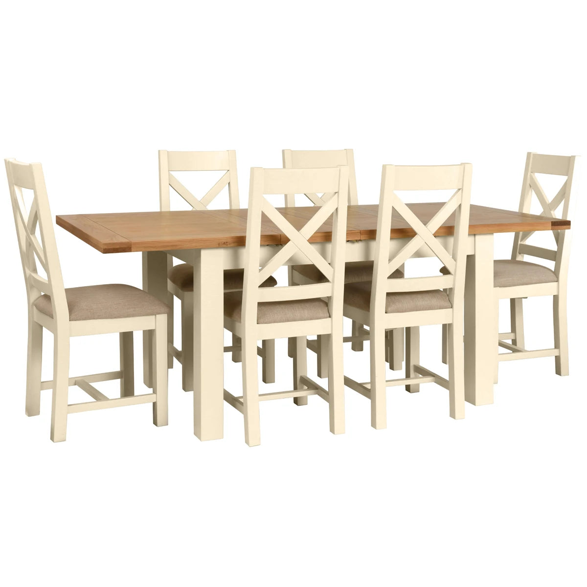 Medium Extending Dining Table (DPT094 - IVORY)