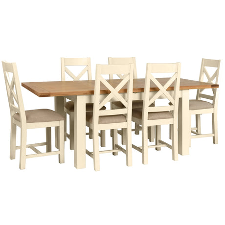 Medium Extending Dining Table (DPT094 - IVORY)
