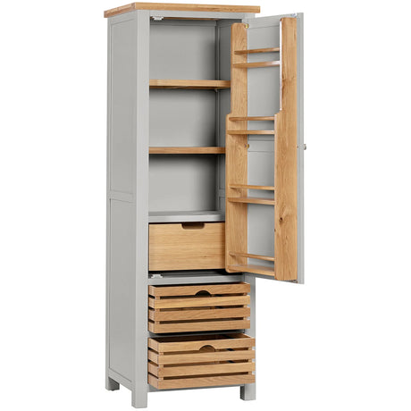 Single Larder Cupboard (DPT137 - MOON GREY)
