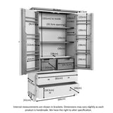 Double Larder Cupboard (DPT138 - MOON GREY)