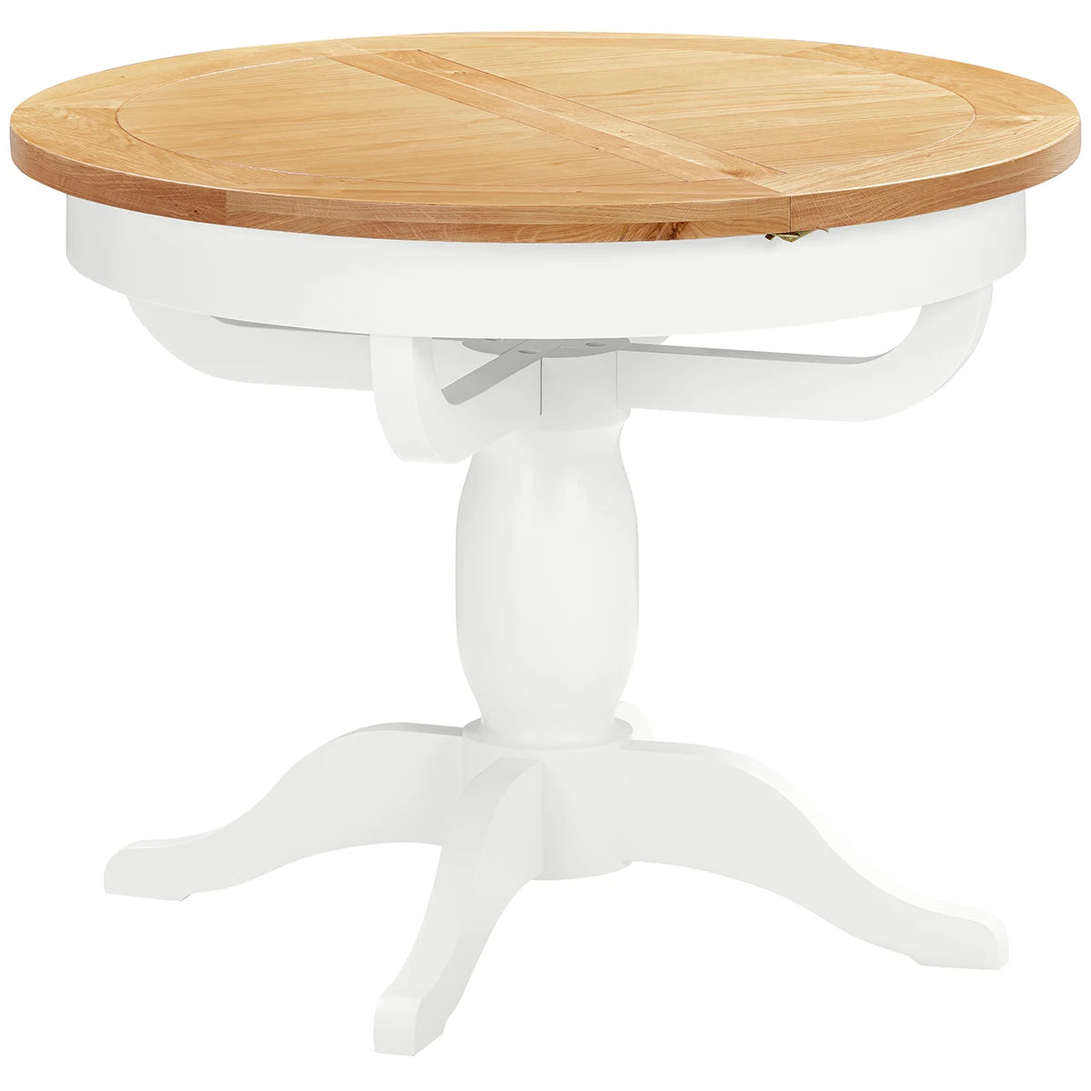 Round Extending Pedestal Table (DPT140 - WHITE)