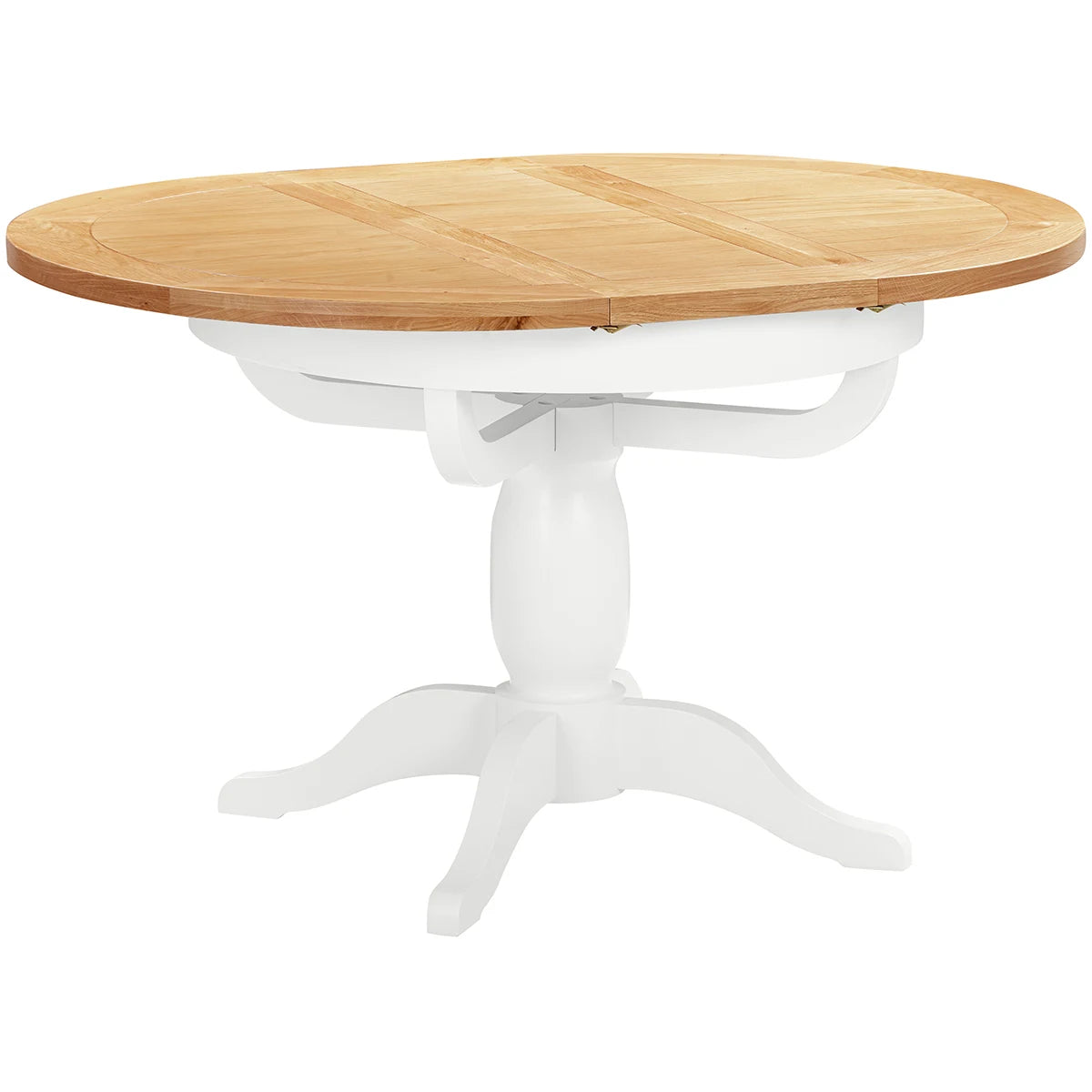 Round Extending Pedestal Table (DPT140 - WHITE)
