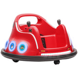 AIYAPLAY Angry Bird Licensed Waltzer Car, 12V Kids Bumper Car w/ Joysticks, Remote, Music LED Lights, Red
