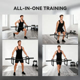 SPORTNOW Olympic Trap Bar, 2" Hex Barbell Bar with 300kg Capacity for Deadlifts, Shrugs, Squats and Farmer Walks
