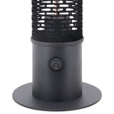 Outsunny Table Top Patio Tower Heater with Cool Touch Felt Mesh Cover, 1.2kW Infrared Outdoor Electric Heater with IP54 Rated Weather Resistance, Tip Over Safety Switch, 1.8 m Power Cord, Φ20 x 65 cm