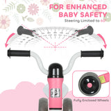 AIYAPLAY Toddler Balance Bike with No Pedal, 3 Silence Wheels for 12-36 Months Boys and Girls, Indoor Outdoor, Pink